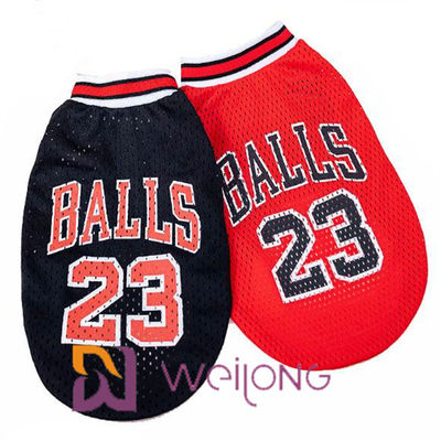 Konfigurowalny nadruk z siateczkową koszulką dla zwierząt domowych Nba Pet Apparel Koszulki