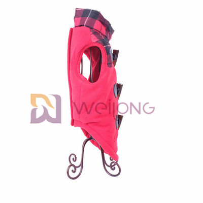 Ox Horn Skórzane pętelki Dog Down Jacket Velcro / Faux Opening Ciepłe płaszcze dla psów