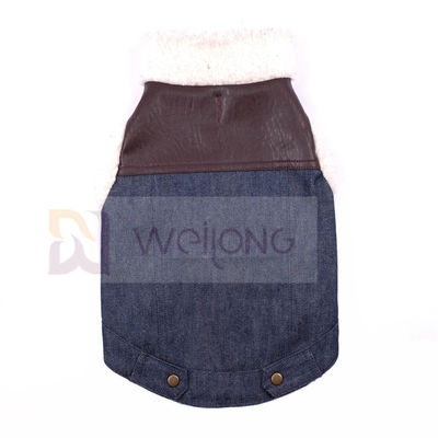 100% Poly Soft Dog Denim Sherpa Kurtka dla psa z podszewką Sherpa