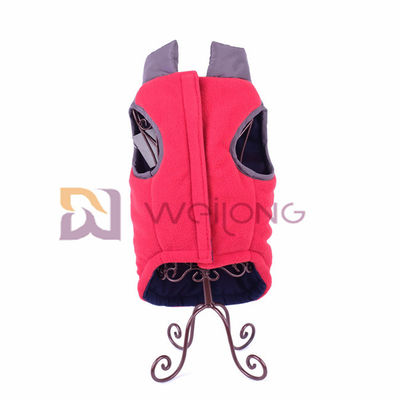 Polarowa wodoodporna wiatroszczelna kurtka dla zwierząt z golfem Faux Zipper Dog Jacket