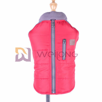 Faux Zipper Pocket Velcro Otwierana kurtka dla psa dla psa Jesień / Zima