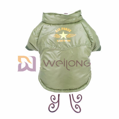 Air Force Snaps Button Opening Pet Jacket Mieszane oliwki Stylowy płaszcz dla psa ISO9001