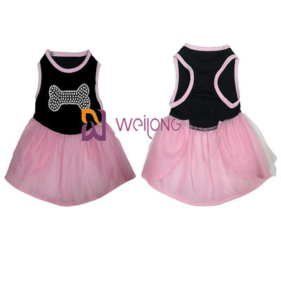 Tiulowa spódnica Hot Rhinestone Halloween Tiulowa sukienka dla zwierząt / CVC Jersey Psy przebrane