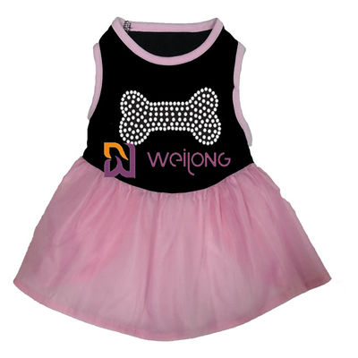 Tiulowa spódnica Hot Rhinestone Halloween Tiulowa sukienka dla zwierząt / CVC Jersey Psy przebrane