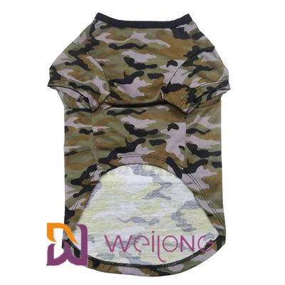 Poly Camo Skull Halloween Pet T Shirt dla psa 100% Poly Jersey 180G
