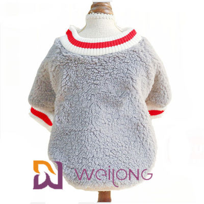 Rib Knit Koszulka z krótkim rękawem dla zwierząt Utrzymuj ciepło Miękka koszulka Sherpa dla psa