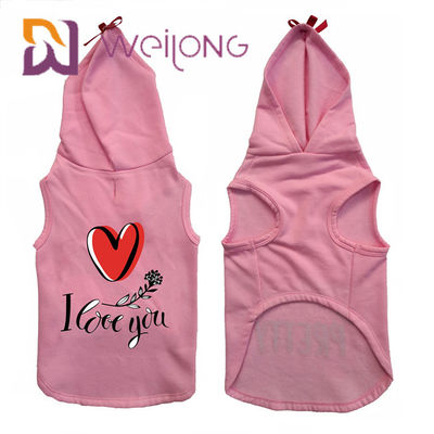 CVC Cotton Bluza Polar Keep Warm Pink Pet Bluza z kapturem Psy / Koty