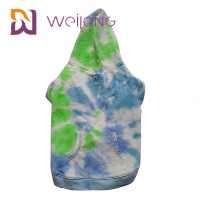 Bawełna French Terry Tie - Dye Bluza z kapturem dla psa House Dog Hoodies