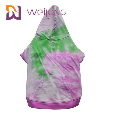 Bawełna French Terry Tie - Dye Bluza z kapturem dla psa House Dog Hoodies