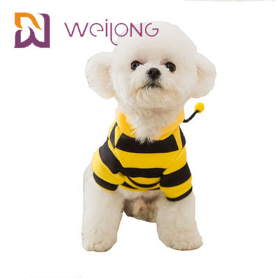 Apis Florea Odzież dla zwierząt Strip Bee Funny Costume Dog Hoodie Ubrania