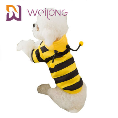 Apis Florea Odzież dla zwierząt Strip Bee Funny Costume Dog Hoodie Ubrania
