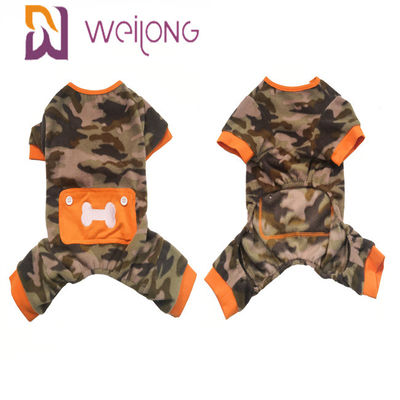 Poly Fleece Winter Pet Piżama Camo Skull Dog Fleece Onesie