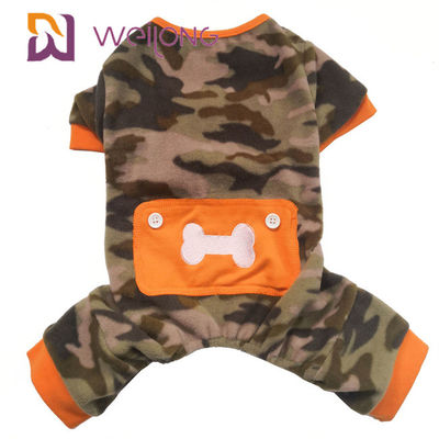 Poly Fleece Winter Pet Piżama Camo Skull Dog Fleece Onesie