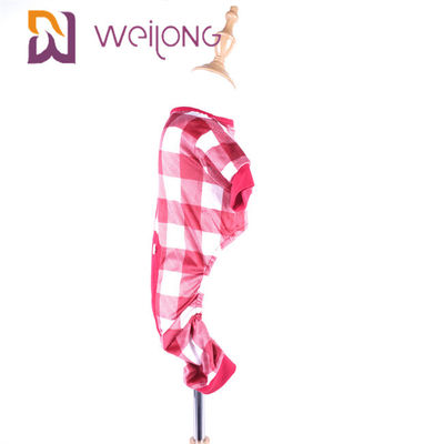 Poly Soft Fabric Piżama dla psa w czerwoną kratę / Piżama dla dużego psa BSCI