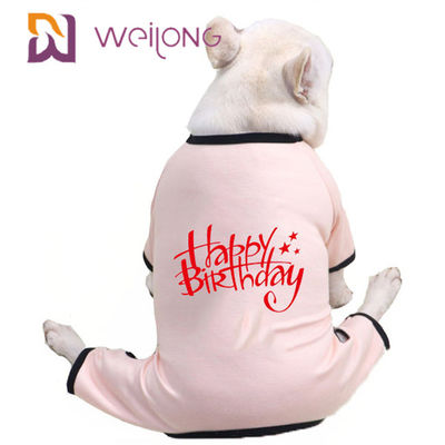 Wiosna/Lato Urodziny Piżama dla Zwierząt CVC Jersey Puppy Piżama