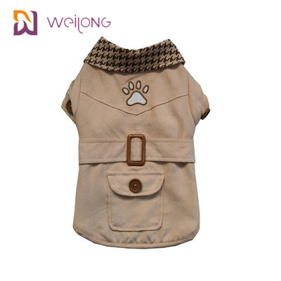 Wyhaftuj wiatrówkę Poly Suede Dog Coat Dostosowany na jesień / zimę