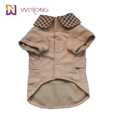 Wyhaftuj wiatrówkę Poly Suede Dog Coat Dostosowany na jesień / zimę