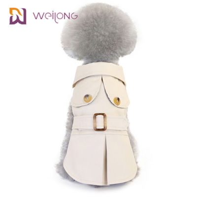 Przycisk otwierania Pył Kot Zima Wear Plaid Cotton Canvas Pet Windbreaker dla psów