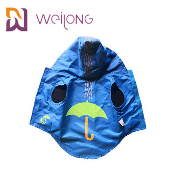 Zapinany na rzepy gumowy wodoodporny płaszcz przeciwdeszczowy dla zwierząt niebieski XS-XL