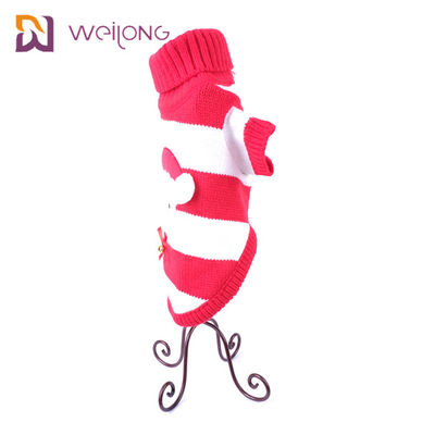 Twisted Warm Golf Cable Knit Puppy Christmas Sweter Haftowana naszywka