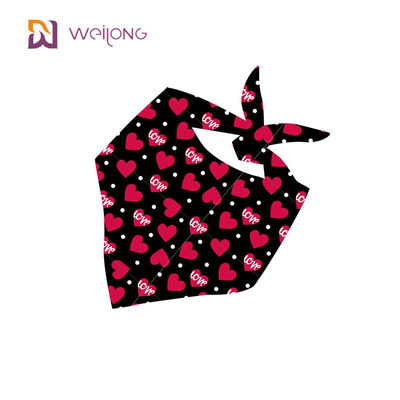 Walentynki Pet Bandana Podwójny bawełniany trójkątny szalik Pet Holiday Bib Set