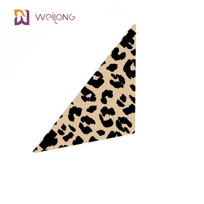 Poly Poplin Leopard Print Pet Bandana Personalizacja Druk cyfrowy Bandany dla małych psów
