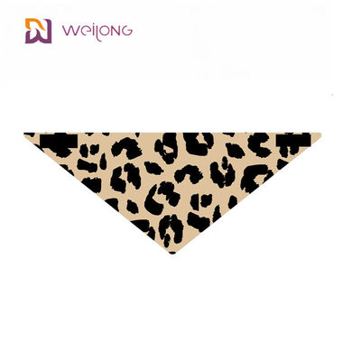 Poly Poplin Leopard Print Pet Bandana Personalizacja Druk cyfrowy Bandany dla małych psów