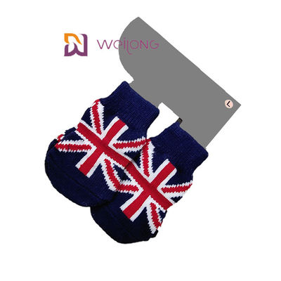 Dostosowane wzory dziania skarpet dla psów Union Jack 95% bawełna 5% elastan