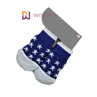 Skarpetki KaiWeiLong Cotton Spandex Cat Dog, aby zapobiec lizaniu łap w paski