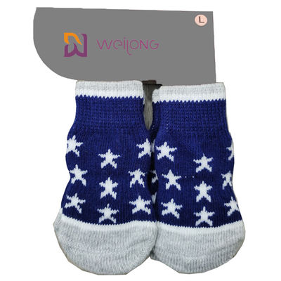 Skarpetki KaiWeiLong Cotton Spandex Cat Dog, aby zapobiec lizaniu łap w paski