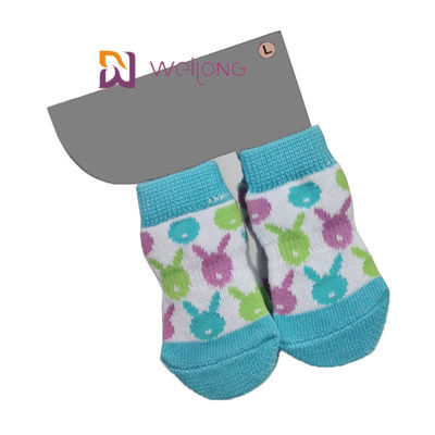 Bawełna Spandex Blue Paw Protector Niestandardowe skarpety dla zwierząt Skarpetki dla psów do ochrony podłóg z twardego drewna